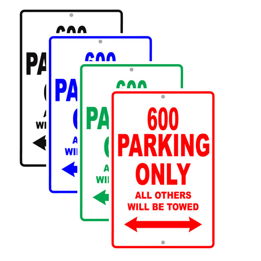 Dodge 600 Parking Only All Others Will Be Towed Aluminum Decor Garage Sign
