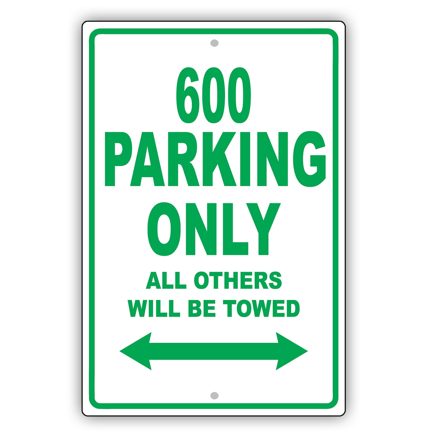 Dodge 600 Parking Only All Others Will Be Towed Aluminum Decor Garage Sign