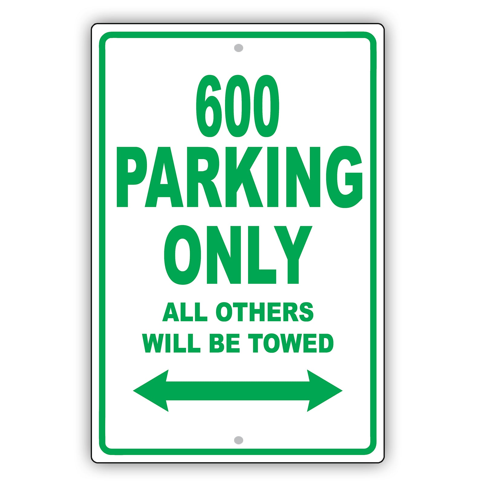 Dodge 600 Parking Only All Others Will Be Towed Aluminum Decor Garage Sign
