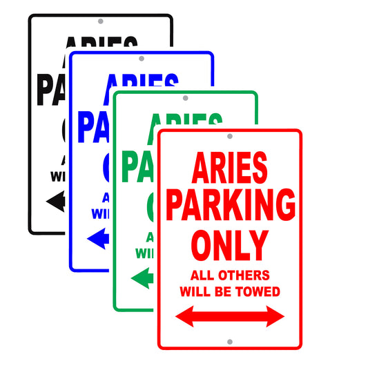 Dodge Aries Parking Only All Others Will Be Towed Aluminum Decor Garage Sign