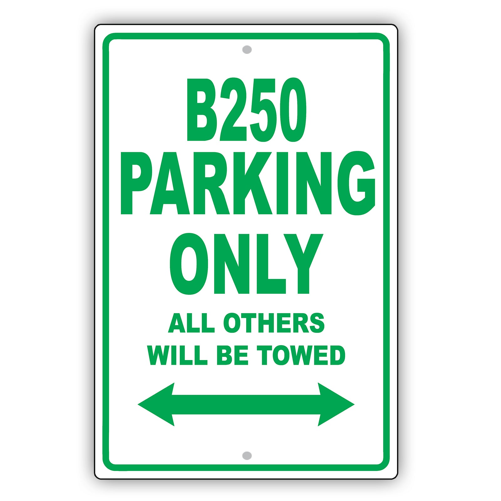 Dodge B250 Parking Only All Others Will Be Towed Aluminum Decor Garage Sign