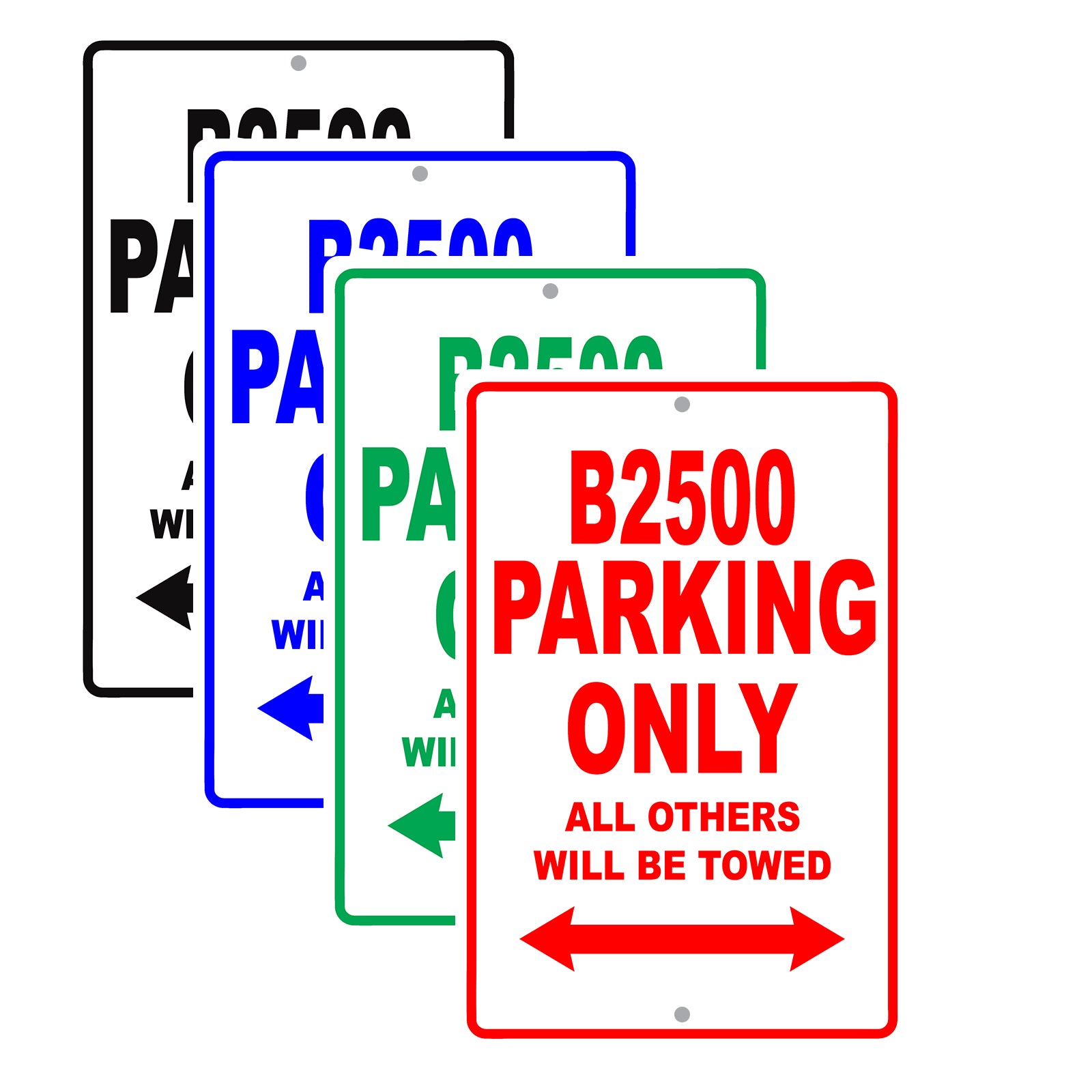 Dodge B2500 Parking Only All Others Will Be Towed Aluminum Decor Garage Sign