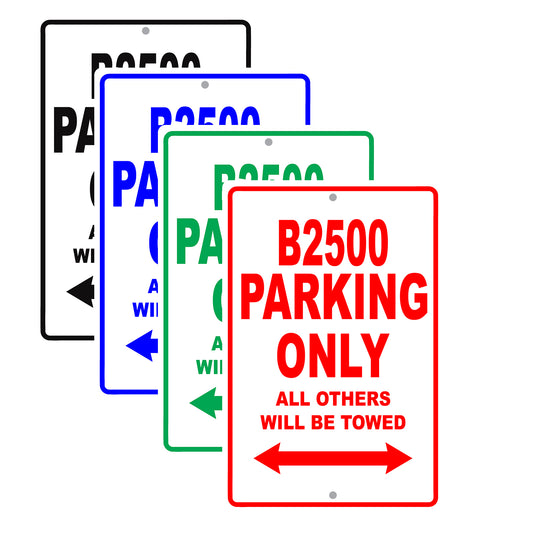 Dodge B2500 Parking Only All Others Will Be Towed Aluminum Decor Garage Sign