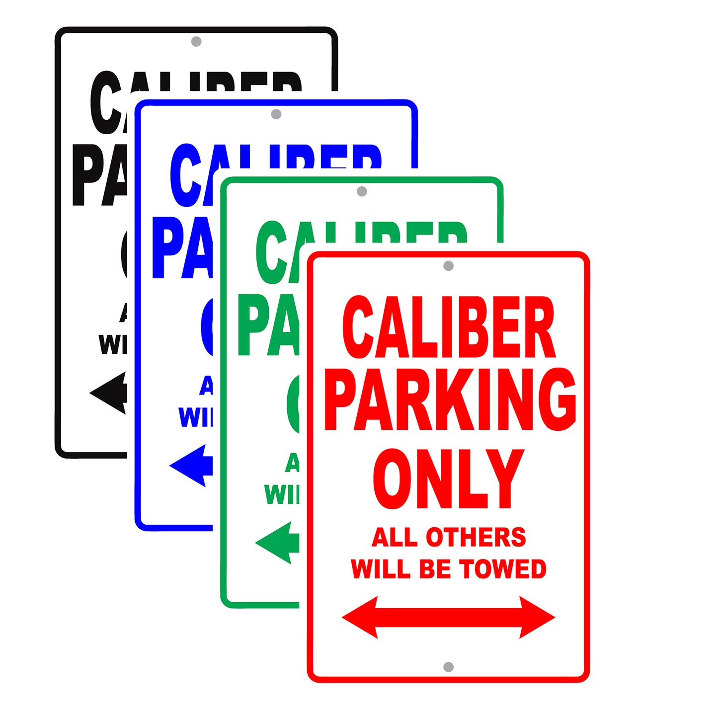 Dodge Caliber Parking Only All Others Will Be Towed Aluminum Decor Garage Sign