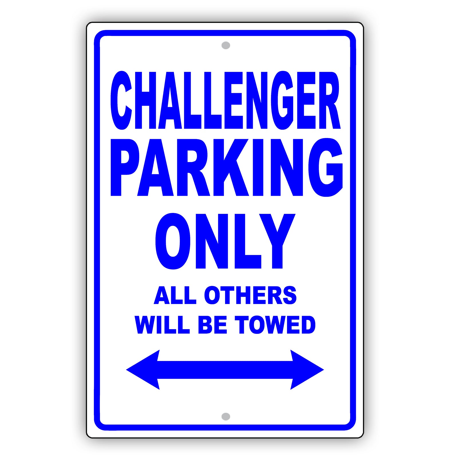 Dodge Challenger Parking Only All Others Will Be Towed Aluminum Decor Garage Sign