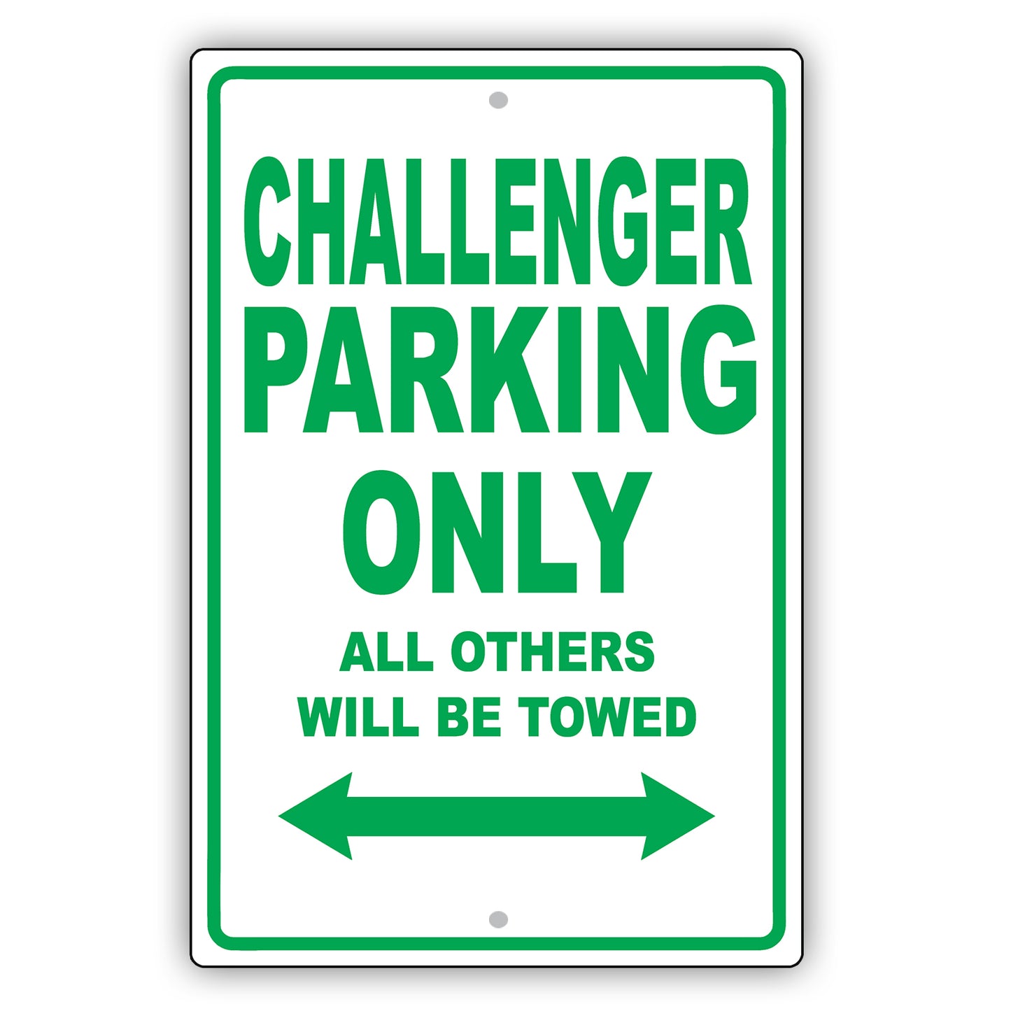 Dodge Challenger Parking Only All Others Will Be Towed Aluminum Decor Garage Sign