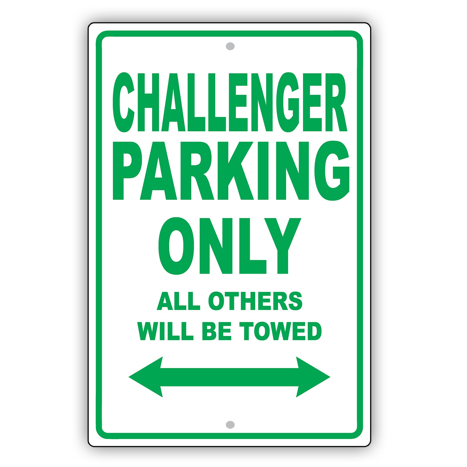 Dodge Challenger Parking Only All Others Will Be Towed Aluminum Decor Garage Sign