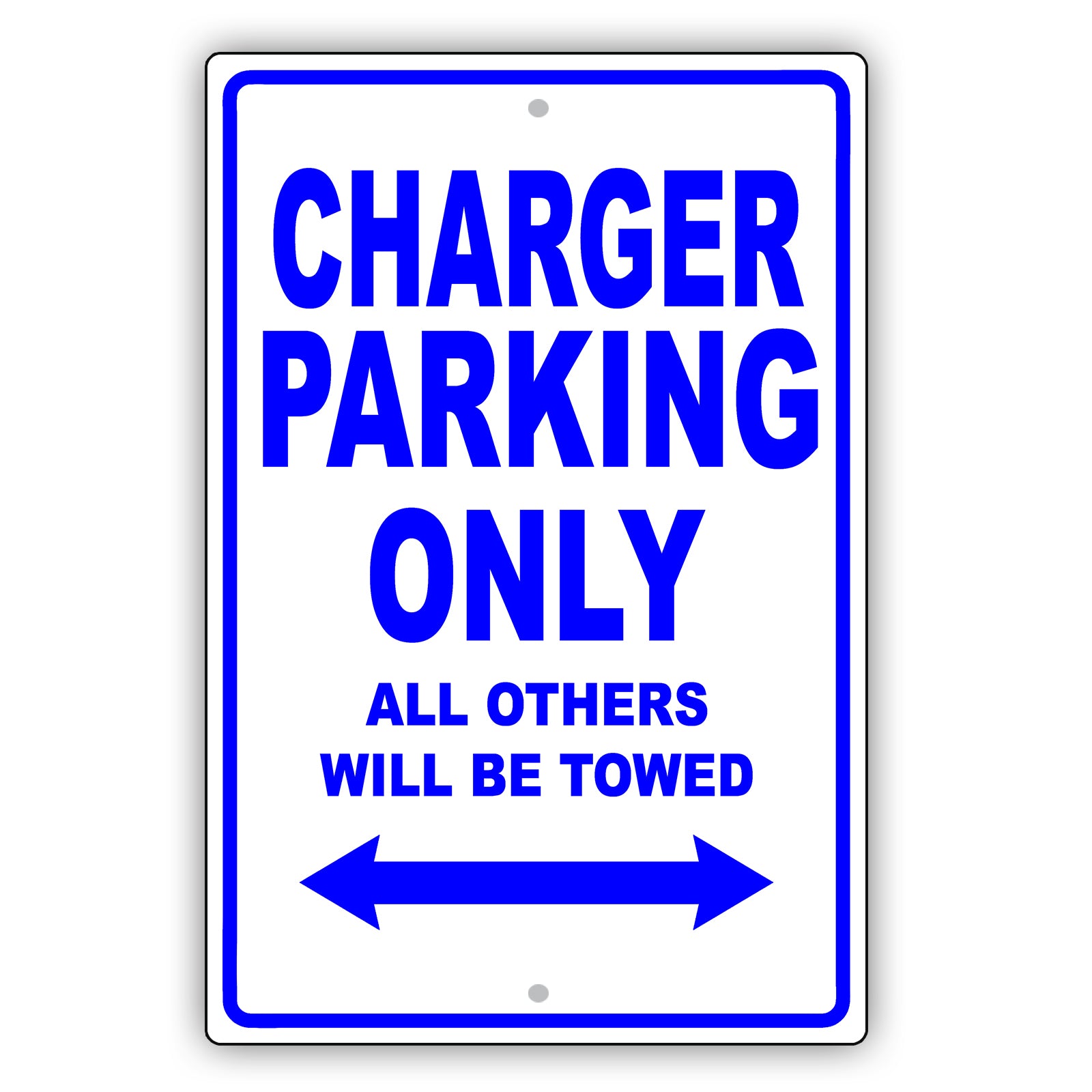 Dodge Charger Parking Only All Others Will Be Towed Aluminum Decor Garage Sign