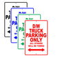 Dodge D/W Truck Parking Only All Others Will Be Towed Aluminum Decor Garage Sign