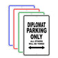 Dodge Diplomat Parking Only All Others Will Be Towed Aluminum Decor Garage Sign
