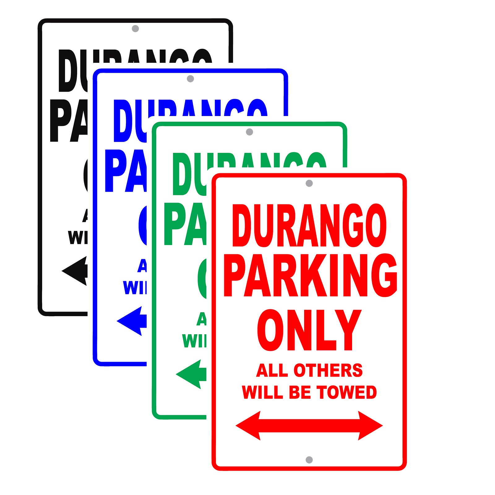 Dodge Durango Parking Only All Others Will Be Towed Aluminum Decor Garage Sign