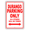 Dodge Durango Parking Only All Others Will Be Towed Aluminum Decor Garage Sign