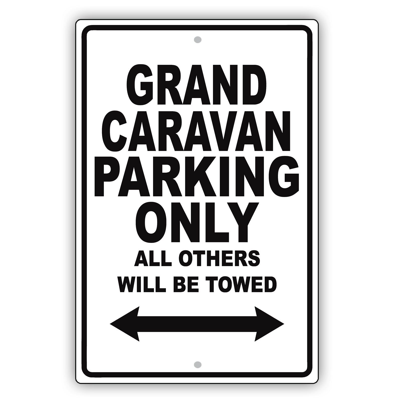 Dodge Grand Caravan Parking Only All Others Will Be Towed Aluminum Decor Garage Sign