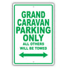 Dodge Grand Caravan Parking Only All Others Will Be Towed Aluminum Decor Garage Sign