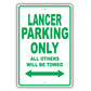 Dodge Lancer Parking Only All Others Will Be Towed Aluminum Decor Garage Sign