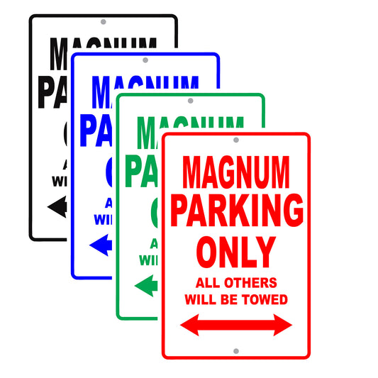 Dodge Magnum Parking Only All Others Will Be Towed Aluminum Decor Garage Sign