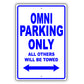 Dodge Omni Parking Only All Others Will Be Towed Aluminum Decor Garage Sign