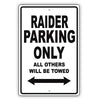 Dodge Raider Parking Only All Others Will Be Towed Aluminum Decor Garage Sign