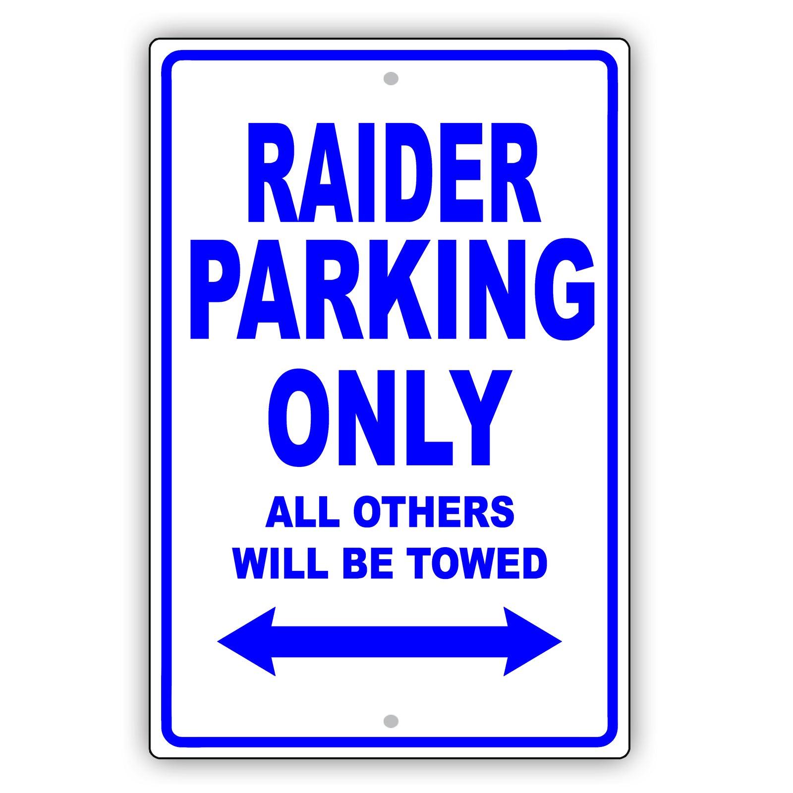 Dodge Raider Parking Only All Others Will Be Towed Aluminum Decor Garage Sign