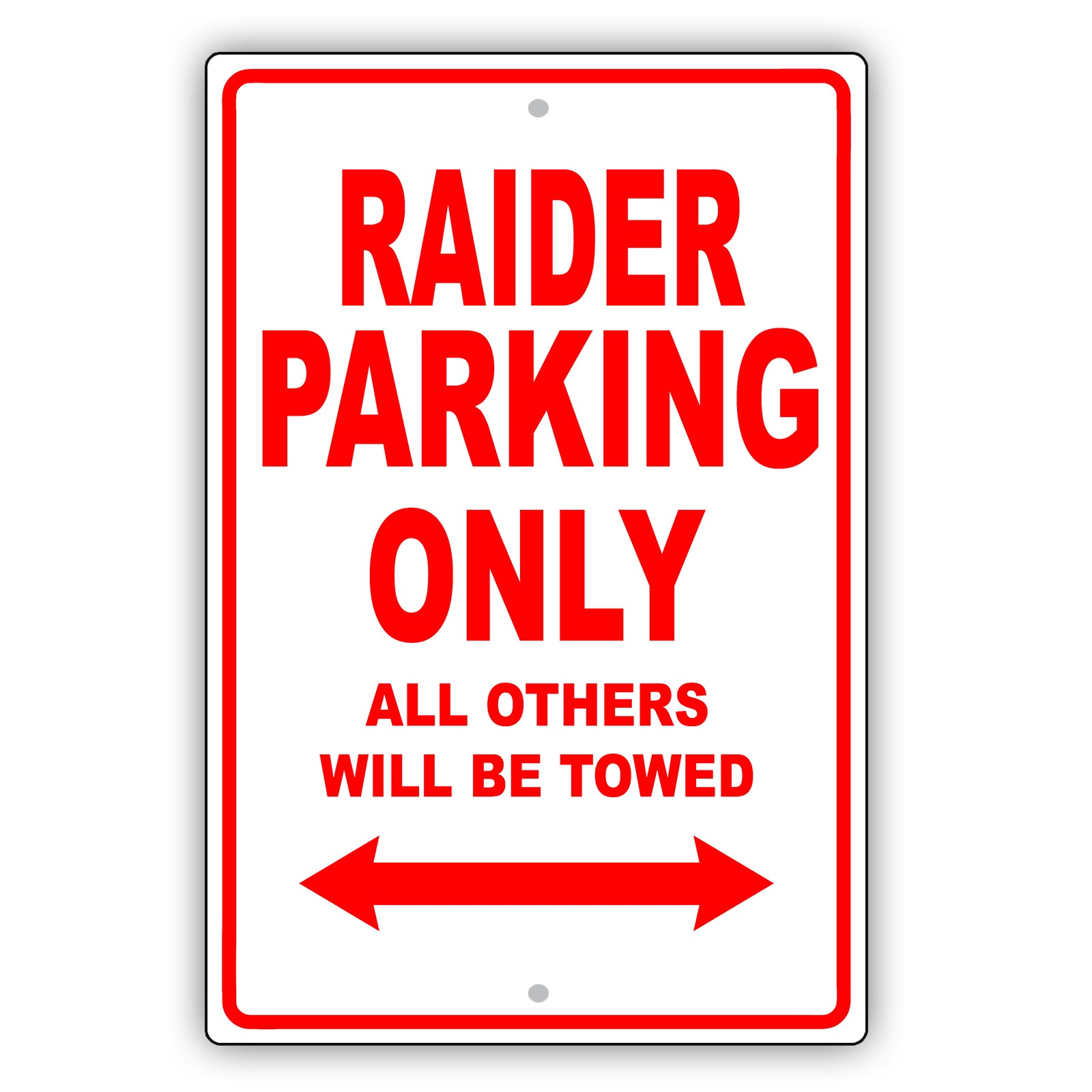 Dodge Raider Parking Only All Others Will Be Towed Aluminum Decor Garage Sign