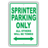 Dodge Sprinter Parking Only All Others Will Be Towed Aluminum Decor Garage Sign