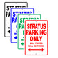 Dodge Stratus Parking Only All Others Will Be Towed Aluminum Decor Garage Sign