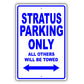 Dodge Stratus Parking Only All Others Will Be Towed Aluminum Decor Garage Sign