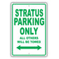 Dodge Stratus Parking Only All Others Will Be Towed Aluminum Decor Garage Sign