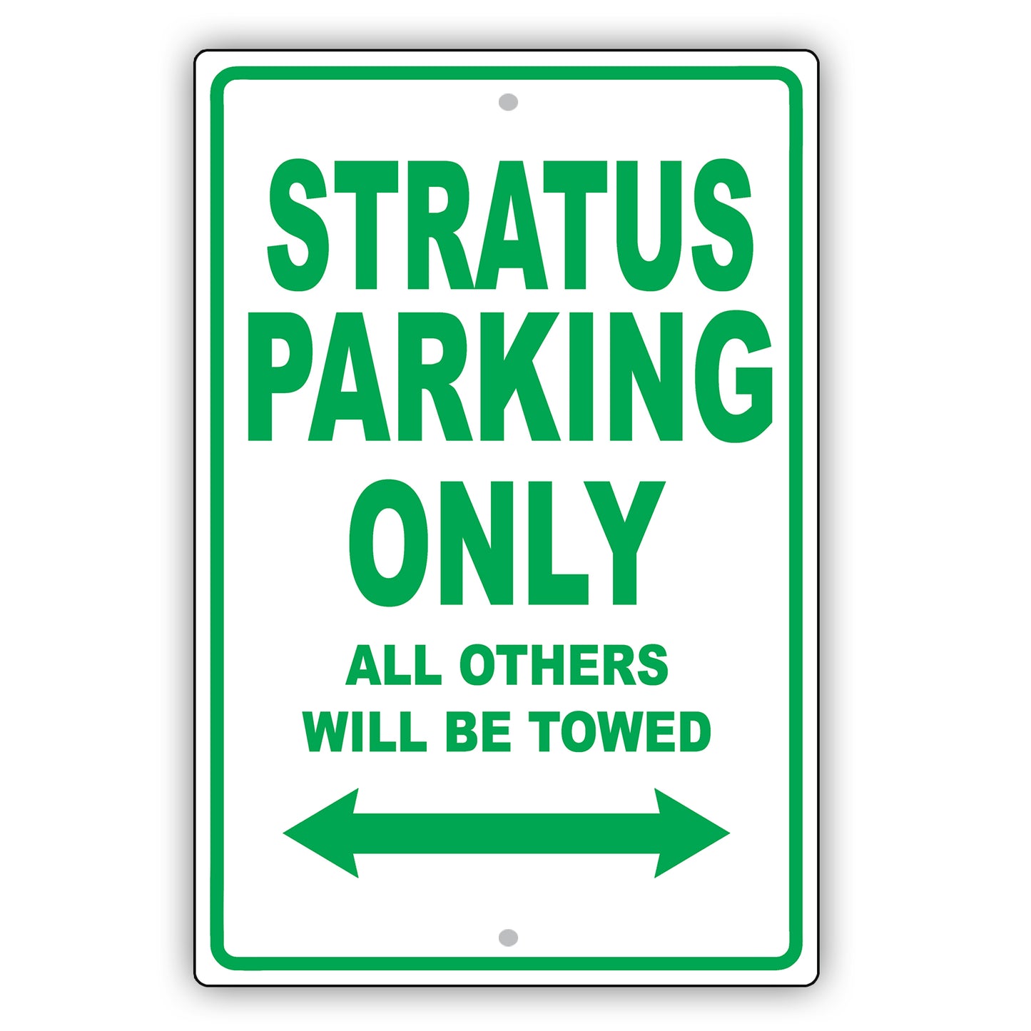 Dodge Stratus Parking Only All Others Will Be Towed Aluminum Decor Garage Sign