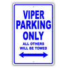 Dodge Viper Parking Only All Others Will Be Towed Aluminum Decor Garage Sign