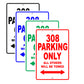 Ferrari 308 Parking Only All Others Will Be Towed Aluminum Decor Garage Sign