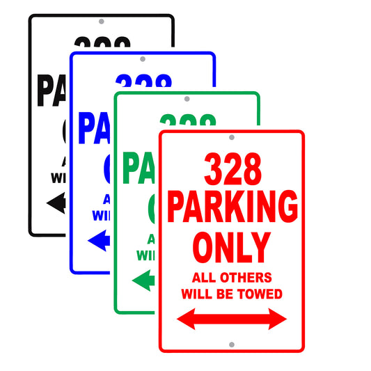 Ferrari 328 Parking Only All Others Will Be Towed Aluminum Decor Garage Sign