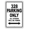 Ferrari 328 Parking Only All Others Will Be Towed Aluminum Decor Garage Sign
