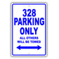 Ferrari 328 Parking Only All Others Will Be Towed Aluminum Decor Garage Sign
