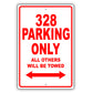 Ferrari 328 Parking Only All Others Will Be Towed Aluminum Decor Garage Sign
