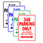 Ferrari 348 Parking Only All Others Will Be Towed Aluminum Decor Garage Sign
