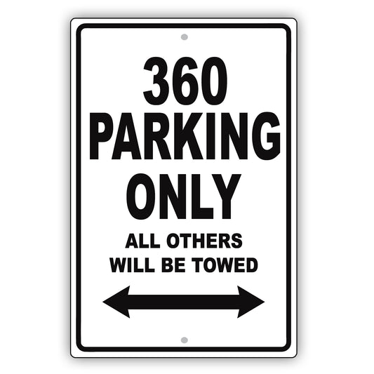 Ferrari 360 Parking Only All Others Will Be Towed Aluminum Decor Garage Sign