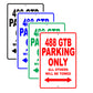 Ferrari 488 Gtb Parking Only All Others Will Be Towed Aluminum Decor Garage Sign