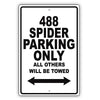 Ferrari 488 Spider Parking Only All Others Will Be Towed Aluminum Decor Garage Sign