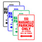 Ferrari 550 Maranello Parking Only Others Will Be Towed Aluminum Decor Garage Sign