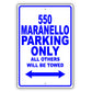 Ferrari 550 Maranello Parking Only Others Will Be Towed Aluminum Decor Garage Sign