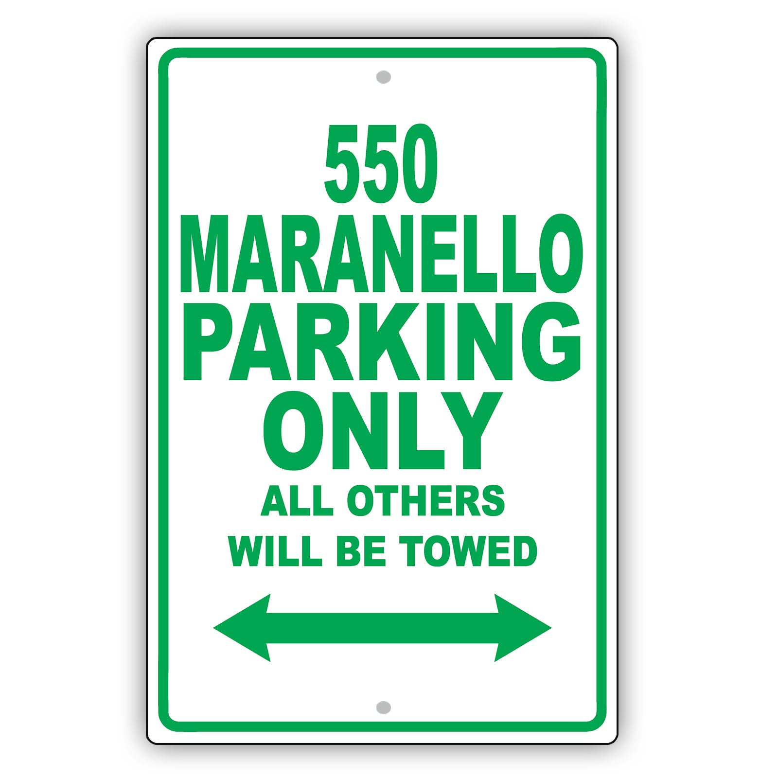 Ferrari 550 Maranello Parking Only Others Will Be Towed Aluminum Decor Garage Sign