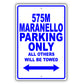 Ferrari 575m Maranello Parking Only All Others Will Be Towed Aluminum Garage Sign