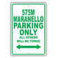 Ferrari 575m Maranello Parking Only All Others Will Be Towed Aluminum Garage Sign