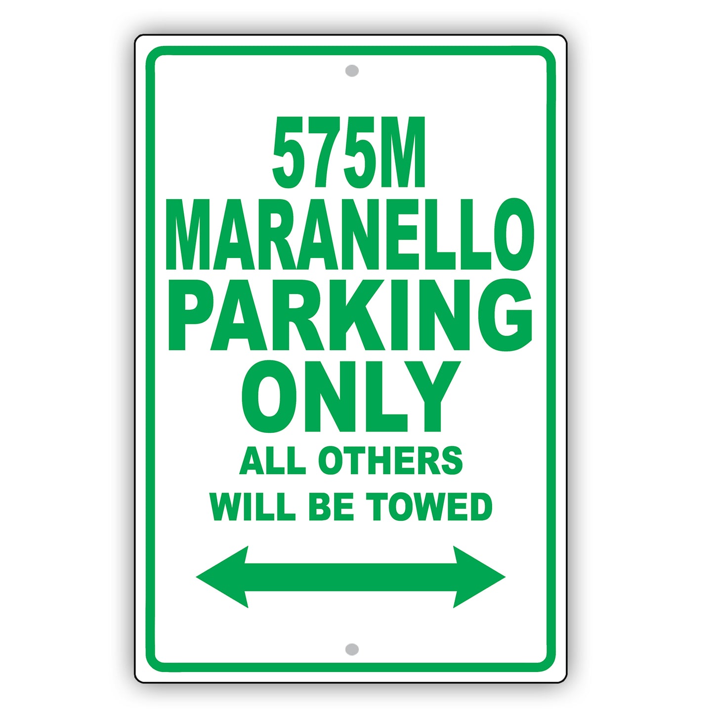Ferrari 575m Maranello Parking Only All Others Will Be Towed Aluminum Garage Sign