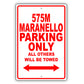 Ferrari 575m Maranello Parking Only All Others Will Be Towed Aluminum Garage Sign
