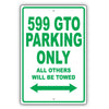 Ferrari 599 Gto Parking Only All Others Will Be Towed Aluminum Decor Garage Sign