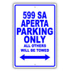 Ferrari 599 Sa Aperta Parking Only Others Will Be Towed Aluminum Decor Garage Sign