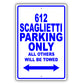 Ferrari 612 Scaglietti Parking Only All Others Will Be Towed Aluminum Garage Sign