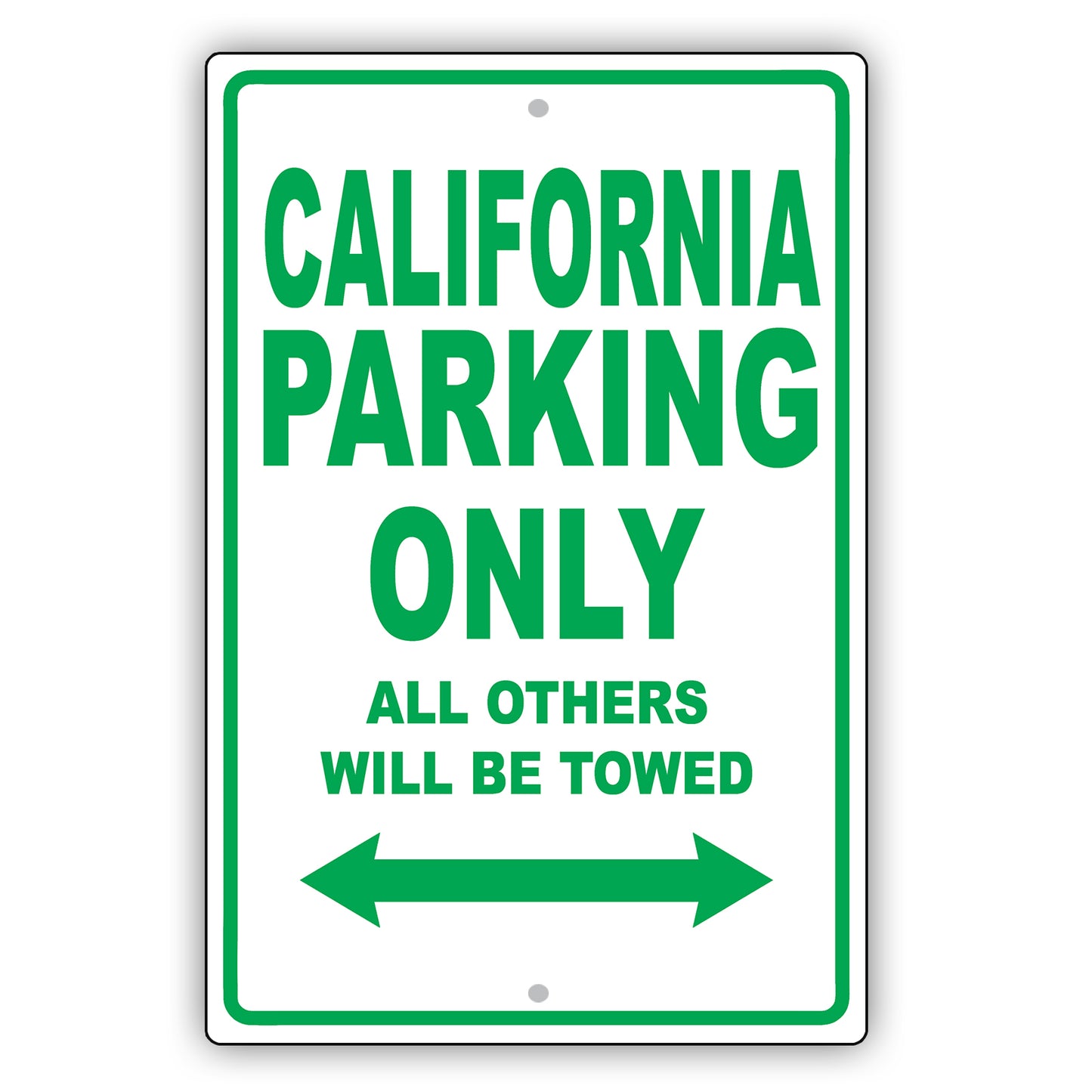 Ferrari California Parking Only All Others Will Be Towed Aluminum Decor Garage Sign